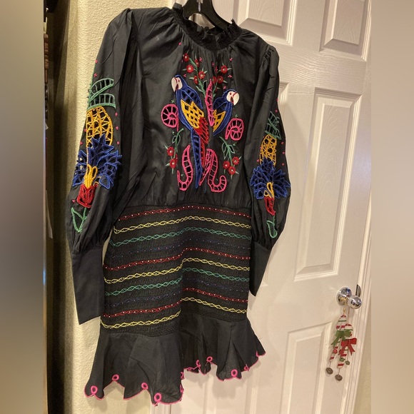 FARM Rio Dresses & Skirts - Farm Rio tapestry, intricate beads and embroidery minidress in size M